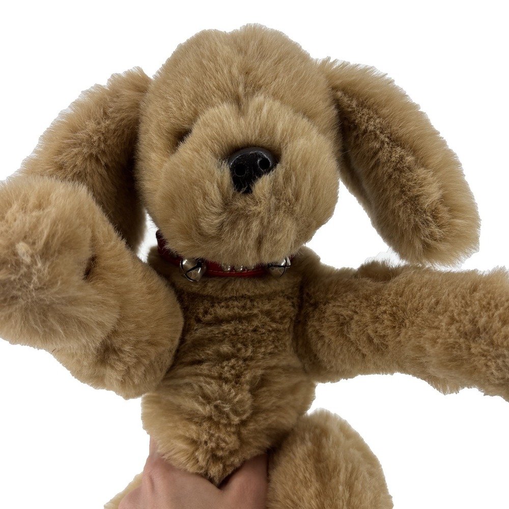 Vintage Gund Muttsy Plush Dog Puppy 19" Tan Suede Paws Stuffed Animal Collar - Picture 3 of 12